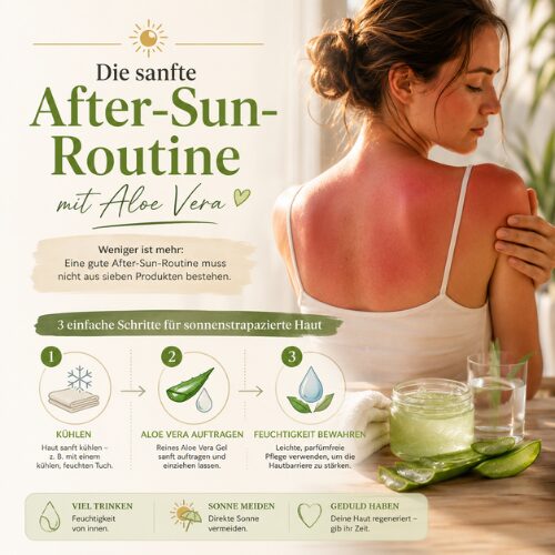 Die sanfte After-Sun-Routine mit Aloe Vera
