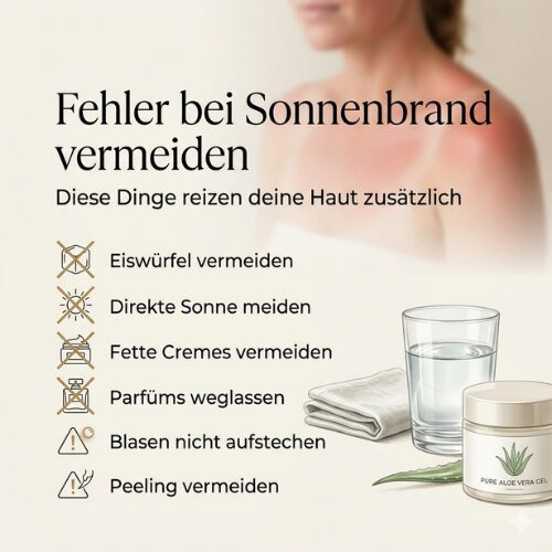 Diese Fehler solltest du bei Sonnenbrand vermeiden
