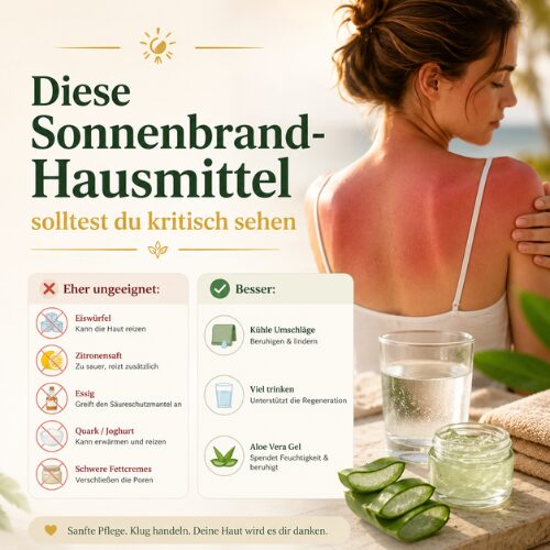 Diese Sonnenbrand-Hausmittel solltest du kritisch sehen