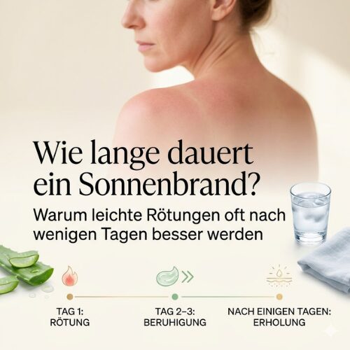 Wie lange dauert ein Sonnenbrand?